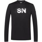 Men's SUPER.NATURAL M CROSS COUNTRY LOGO LS long-sleeve top black
