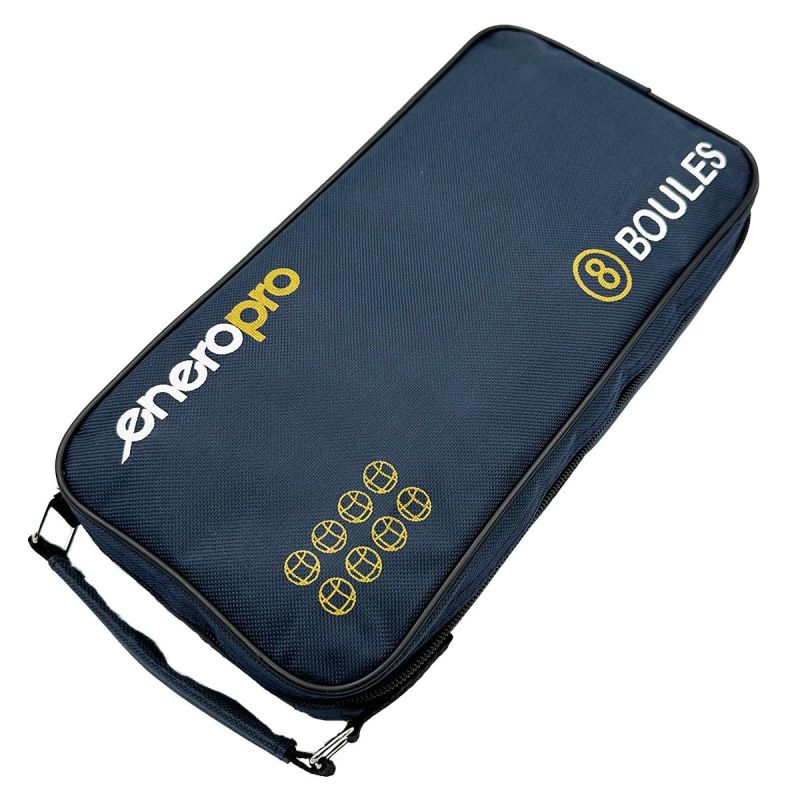 8-PIECE PETANQUE BALLS - BLACK BOULE, ENERO PRO COVER Accessories Your Sports Performance