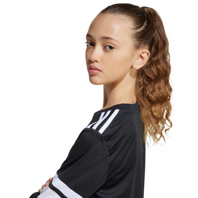 adidas Squadra 25 Long Sleeve Jersey for Kids Black and White JJ0047 In preparation Adidas