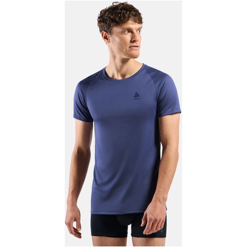 Men's ODLO Active F-Dry Light Eco BL Top Crew Neck S/S T-Shirt, Blue