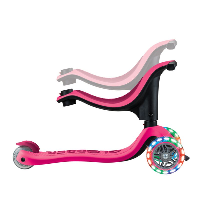 Scooter with seat GO•UP SPORTY LIGHTS (452-610-4 S) Accessories/Skating/Hulajnogi/Traditional/For kids/Globber Your Sports Performance