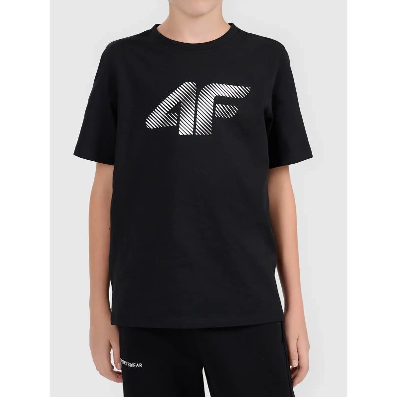 Boy's cotton T-shirt with 4F logo 4FJWMM00TTSHM3604-20S