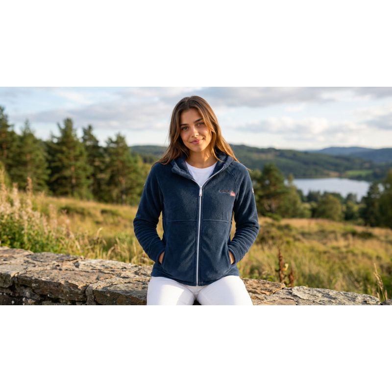 Women’s Fleece Jacket Geographical Norway ULOTTA NAVY LADY 047-1 (WZ8182F/GN-NAVY)