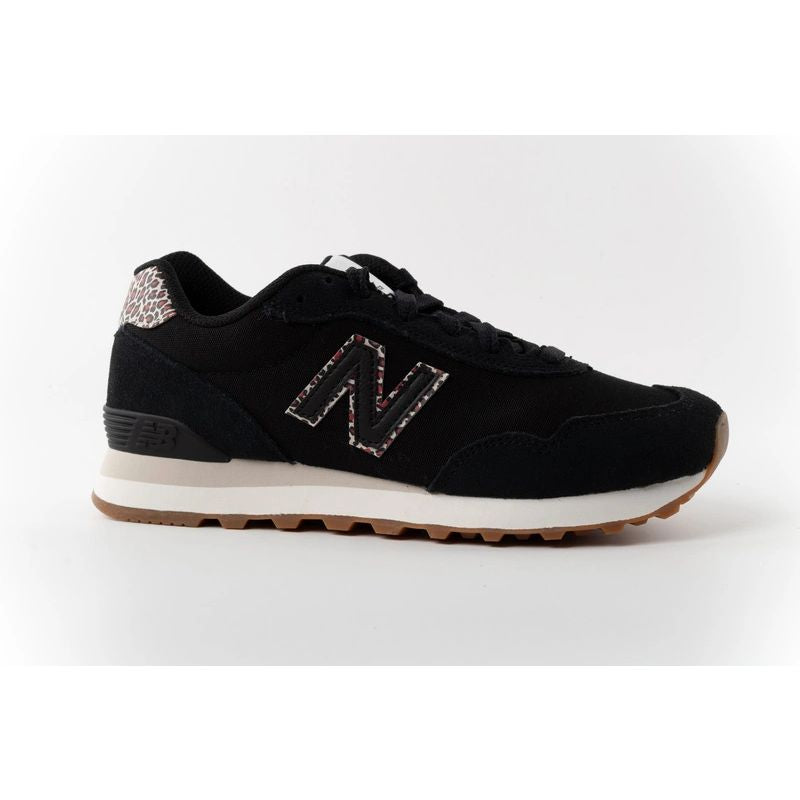 New Balance women’s 515 black suede leather sneakers