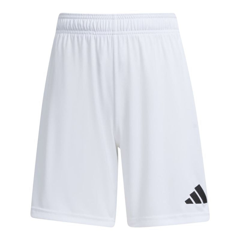 adidas Entrada 26 Kids' Shorts, White JZ6526