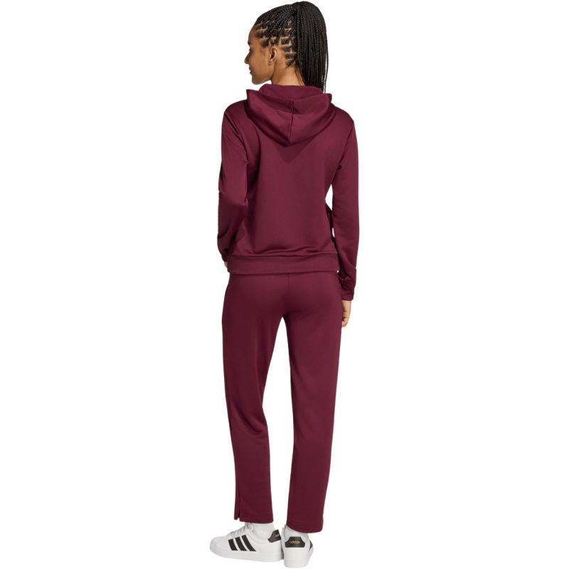 Women's adidas Essentials Linear Burgundy Tracksuit KQ7588