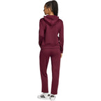 Women's adidas Essentials Linear Burgundy Tracksuit KQ7588
