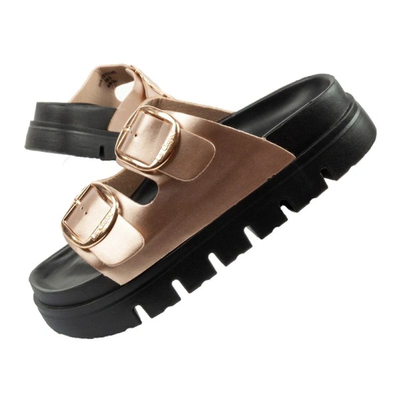 Lee Cooper shoes women's slippers gold comfortable platform fashionable Lee Cooper