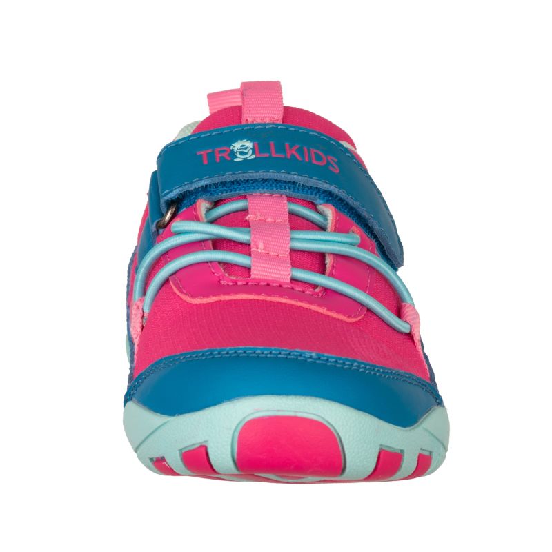 Trollkids Skaland Barefoot Hiker Shoes Bright Pink/Marsh Blue/Aquamarine Mist