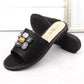 Flip-flops with rhinestones S.Barski W OLI262A, black Footwear/Lifestyle/S.Barski Your Sports Performance