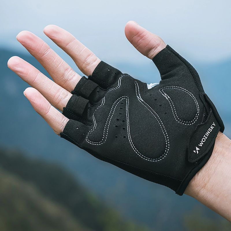 Wozinsky WRR-02M cycling gloves size M - gray Wozinsky