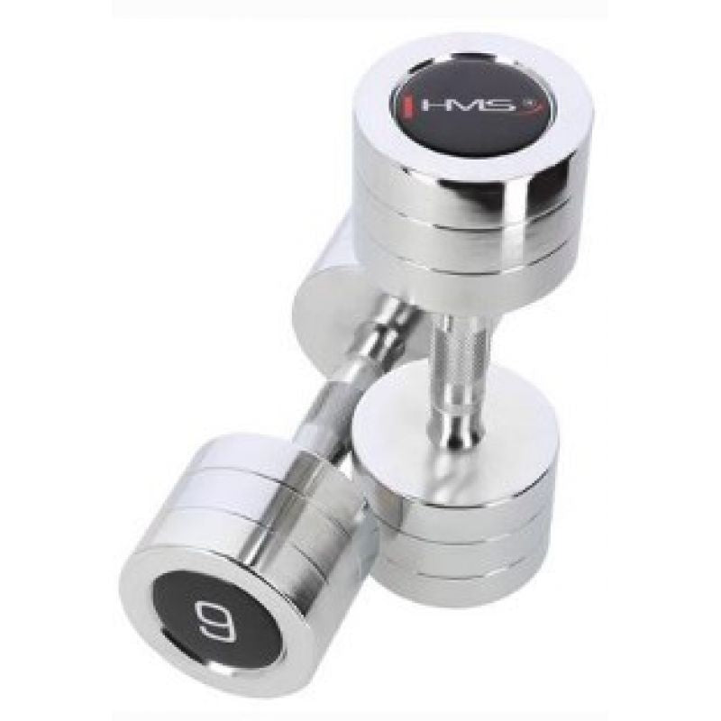 Chrome dumbbells 2x9 kg HMS CHD09 In preparation Your Sports Performance