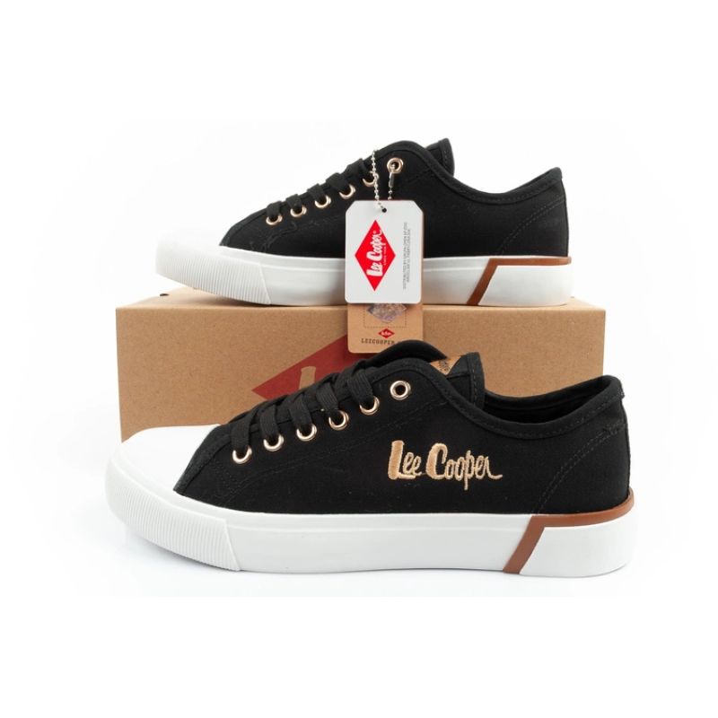 Lee Cooper women's sports shoes fabric sneakers stylish black In preparation Your Sports Performance