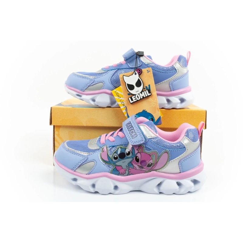 Leomil Stitch children's sports shoes, lightweight sneakers with Velcro LED In preparation Your Sports Performance