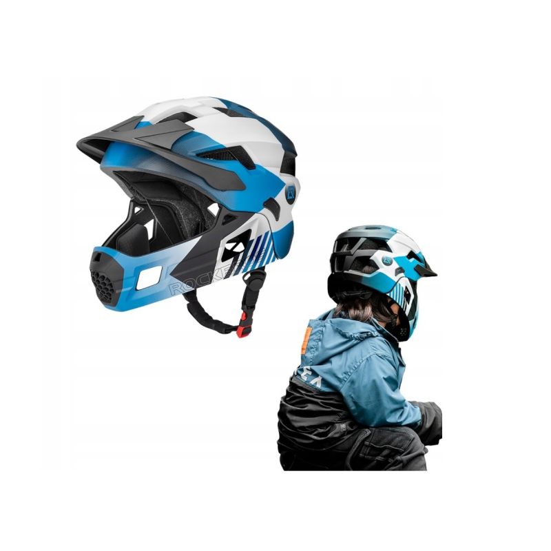 Rockbros Kids Bike Helmet 48-54cm Blue Rockbros/Odzież Rowerowa/Kaski Your Sports Performance