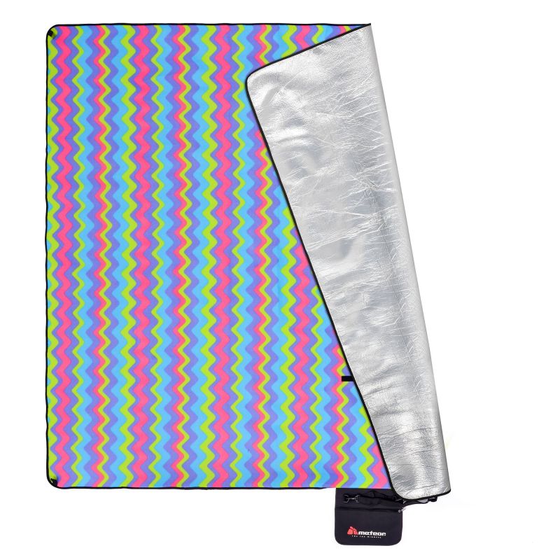 METEOR PICNIC BLANKET 200x200 cm XXL zigzags multicolor To be categorized Your Sports Performance