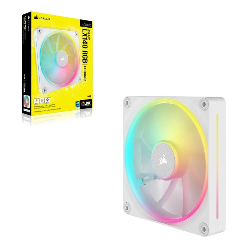 Corsair CO-9051031-WW computer cooling system Computer case Fan 14 cm White 1 pc. Chłodzenie/Chłodzenie - wentylatory Your Sports Performance