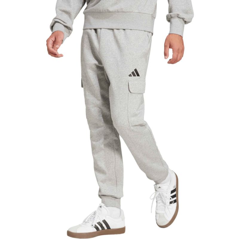 adidas Essentials Feelcozy Cargo Men's Pants Light Gray JE3823