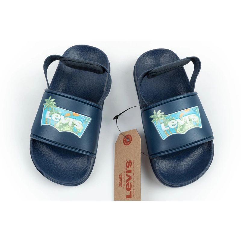Levi's Pool S Mini Boys Navy Blue Sandals Levis