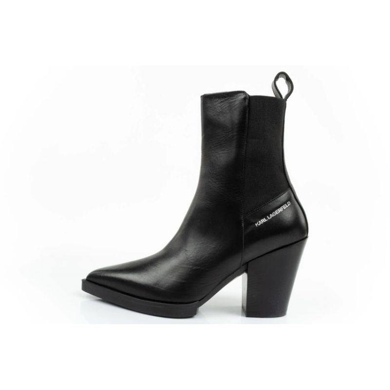 Karl Lagerfeld Cowboy Boots Women's Leather Cowboy Boots Black In preparation Your Sports Performance