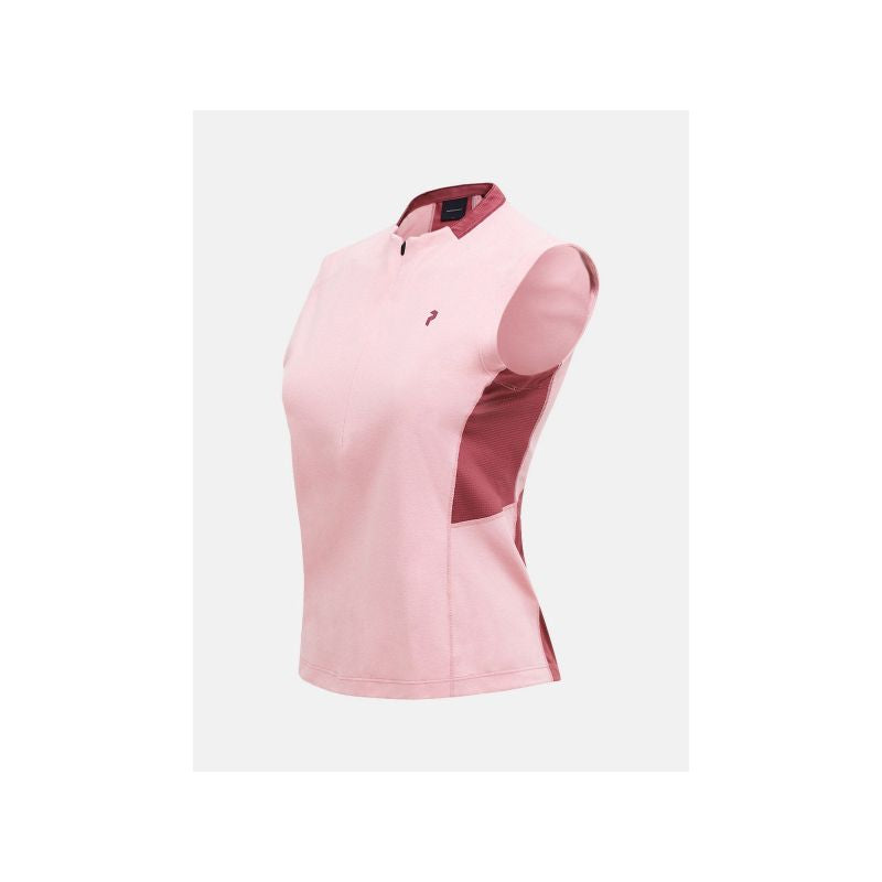 PEAK PERFORMANCE Women's T-shirt W Mountainbreath Sleveless Polo color pink