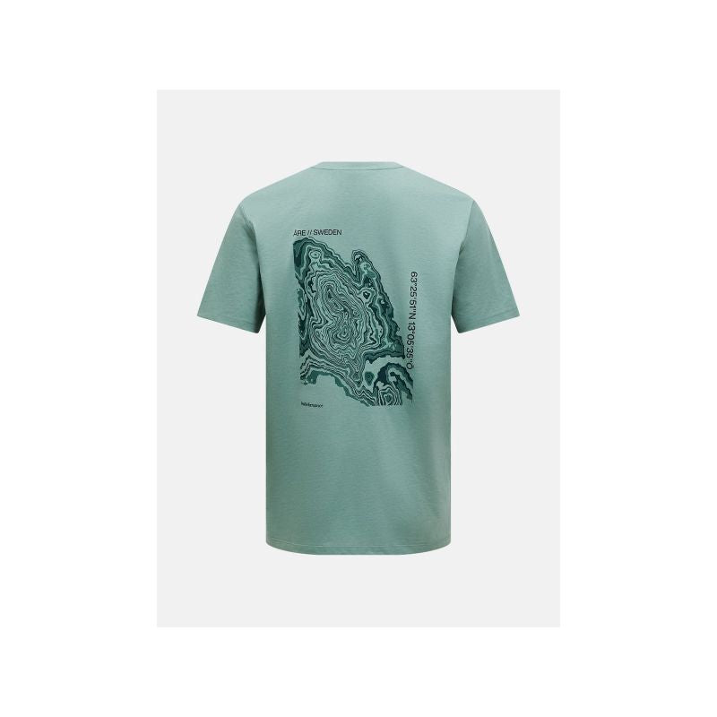 PEAK PERFORMANCE M Explore Graphic Tee, green