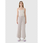 Women's casual wide-leg trousers 4F 4FWSS25TTROF1012-83S *Kategoria tymczasowa Your Sports Performance