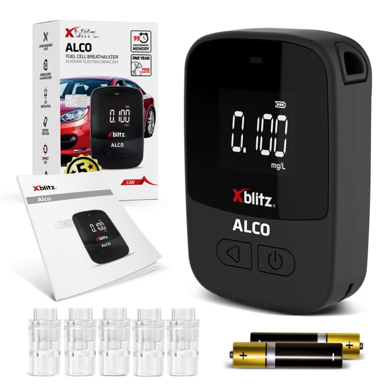 XBLITZ ELECTROCHEMICAL BREATHALYZER ALCO Elektronika i akcesoria/Alkomaty Your Sports Performance