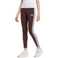 Women's adidas Essentials 3-Stripes Cotton Leggings Brown JY3177 In preparation Adidas