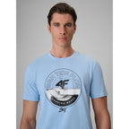 Men's regular printed T-shirt 4F 4FRSS26TTSHM4298-34S