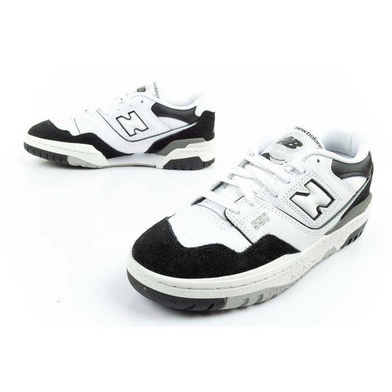 New Balance 550 youth sports shoes sneakers leather fashionable black white New Balance
