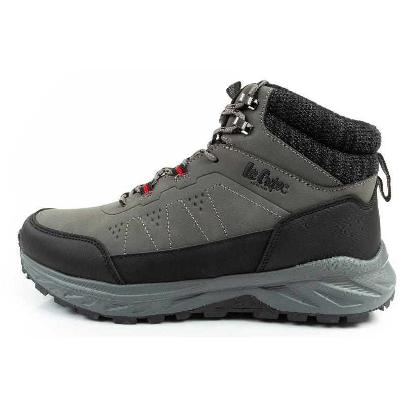 Lee Cooper men's winter hiking boots, insulated, ankle boots, gray Lee Cooper