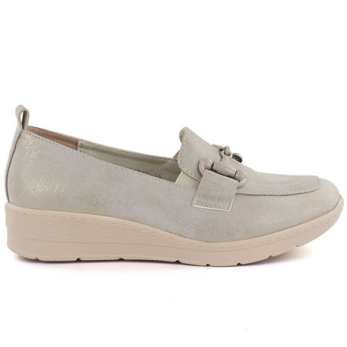 Women's gold platform shoes M.Daszyński MR1840 M. Daszyński