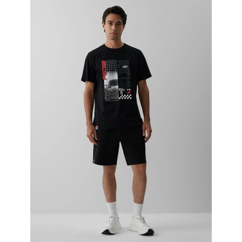 Men's regular printed T-shirt 4F 4FRAW26TTSHM4447-20S