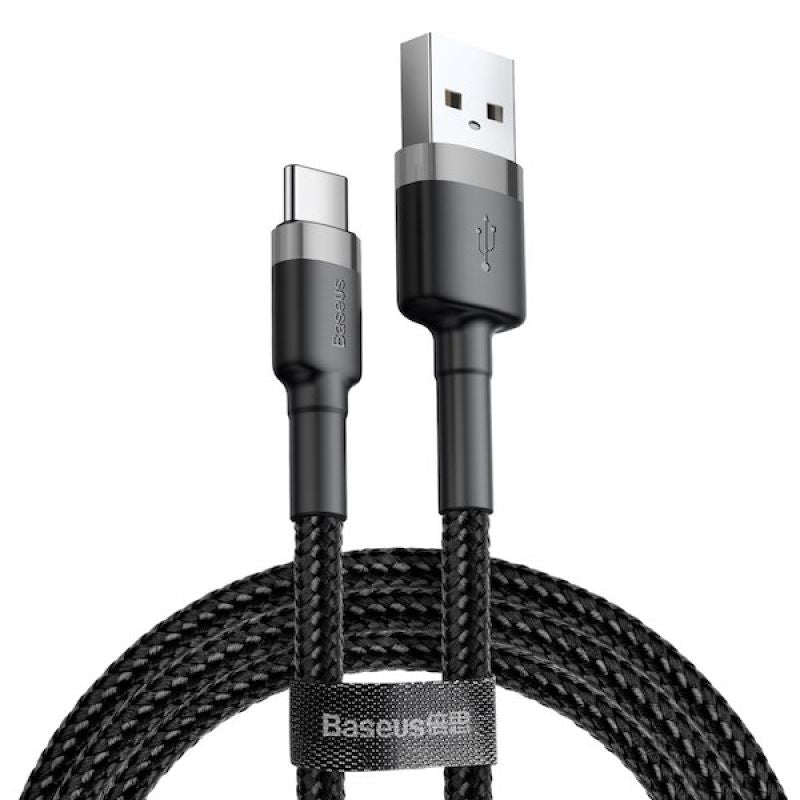 BASEUS USB CABLE TO USB-C CAFULE 3A 1M GREY-BLACK In preparation Your Sports Performance