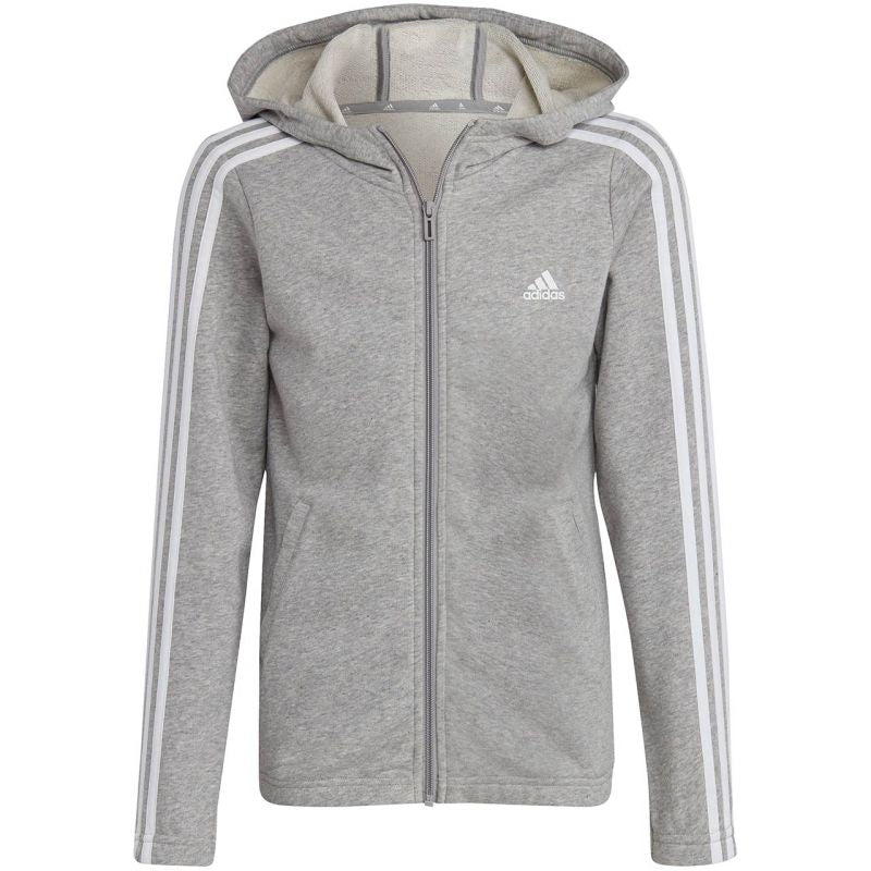 adidas Essentials 3-Stripes Full-Zip Hoodie Jr IC3635 Clothing/Lifestyle Adidas