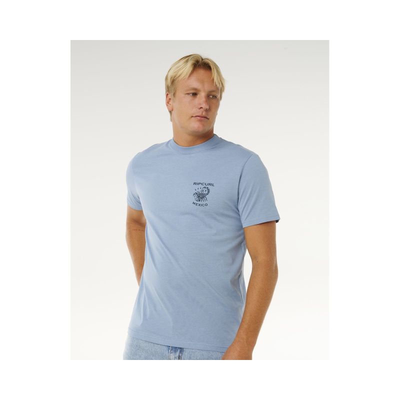 Men's T-shirt RIP CURL Desti Animals Tee blue
