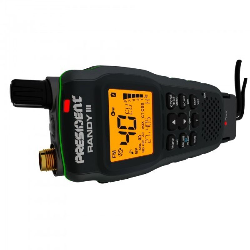 CB Portable Handheld Radio ASC PRESIDENT Randy III Elektronika i akcesoria/CB Radia Your Sports Performance