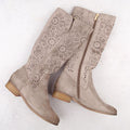 Women's boots, suede, insulated, openwork, khaki, Potocki 12522 To be categorized Your Sports Performance