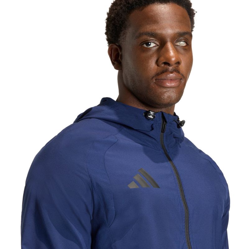 Men's adidas Tiro 26 Travel Windbreaker Jacket Navy Blue KD3334