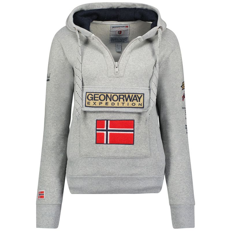 Geographical Norway 3/4 Gymclass Distri M WU1293H/GN B-Grey sweatshirt Clothing/Outdoor/Geographical Norway Your Sports Performance