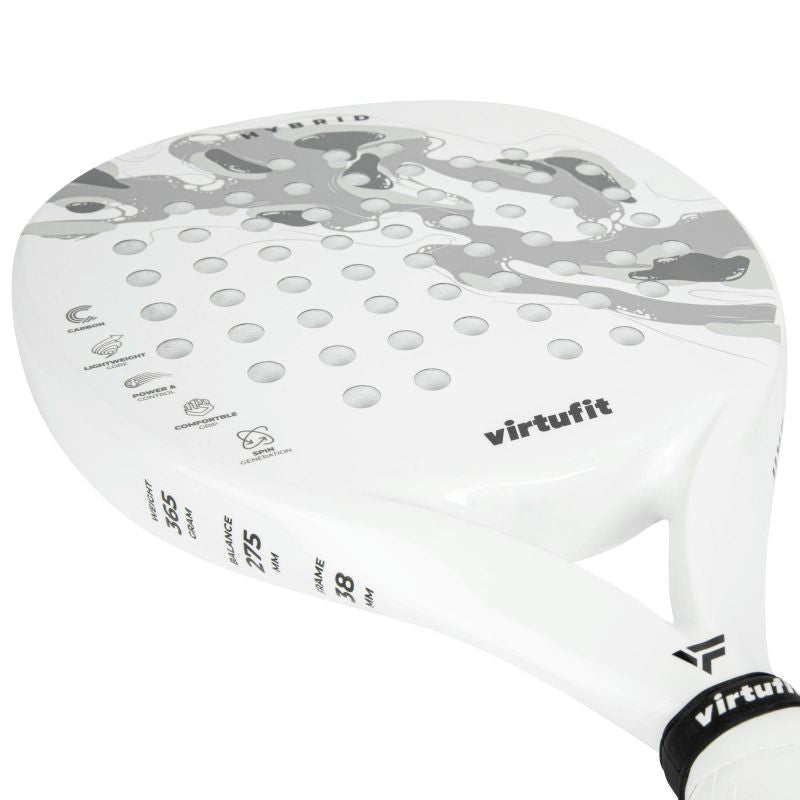 VIRTUFIT HYBRID PADEL RACKET - WHITE-GRAY In preparation Your Sports Performance