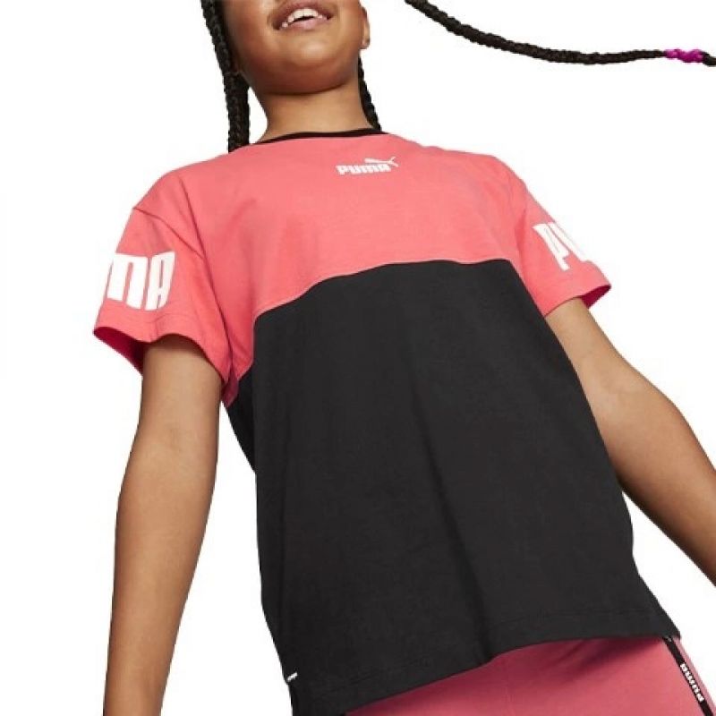 Puma Power Colorblock Jr T-shirt 670204 35 Clothing/Lifestyle/T-shirts Puma