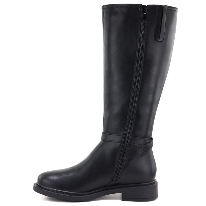Sergio Leone KZ-32-S black leather women's boots