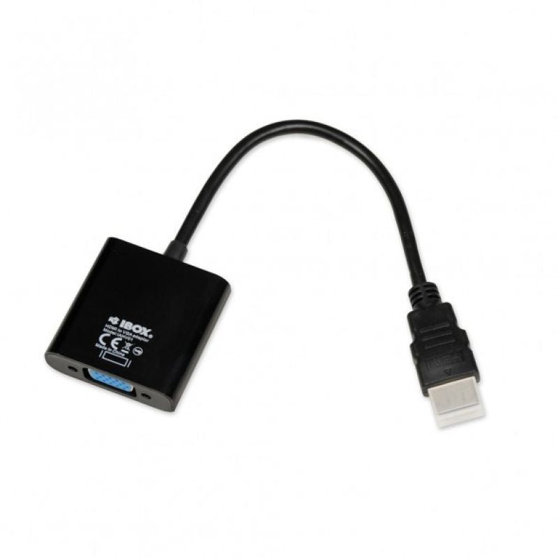 IBOX IAHV01 Adapter (HDMI M - D-Sub (VGA) F; 1m; black) Kable i adaptery/Adaptery, przejściówki Your Sports Performance