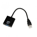 IBOX IAHV01 Adapter (HDMI M - D-Sub (VGA) F; 1m; black) Kable i adaptery/Adaptery, przejściówki Your Sports Performance