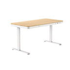 Activejet ET119W-C electric height-adjustable desk, white/oak. Tabletop dimensions: 140 x 70 cm. Biurka/Biurka nowoczesne Your Sports Performance