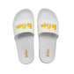 Lee Cooper women's sports shoes slip-on slippers comfortable lightweight white yellow Lee Cooper