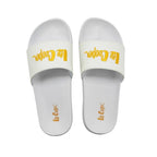 Lee Cooper women's sports shoes slip-on slippers comfortable lightweight white yellow Lee Cooper