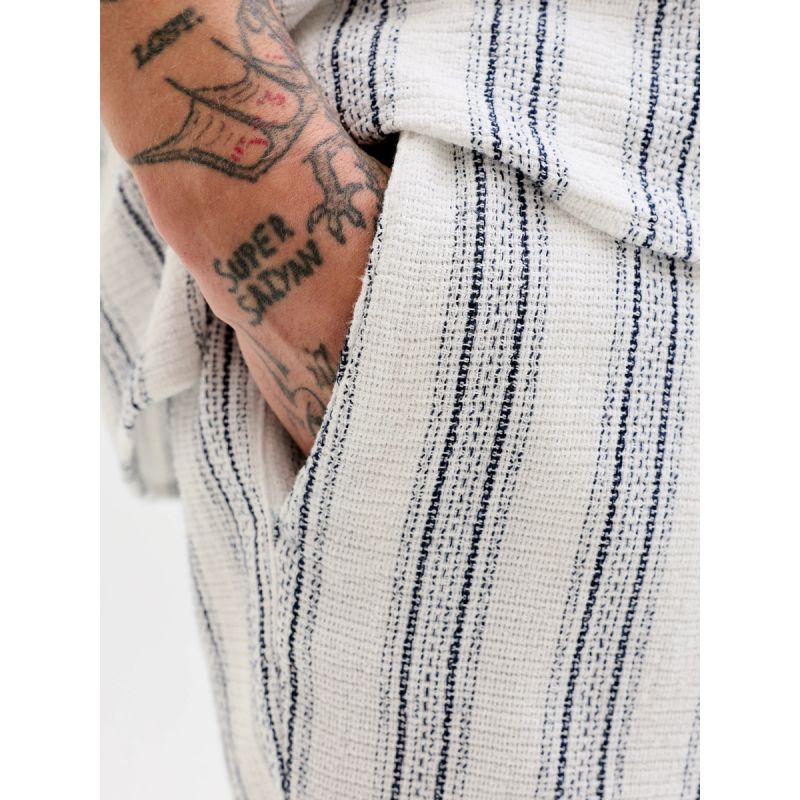 Jack&Jones men's shorts JPSTJAIDEN COBA STRIPE JOG SHORTS REG SN 12274413 CLOUD DANCER/STRIPES Jack&Jones